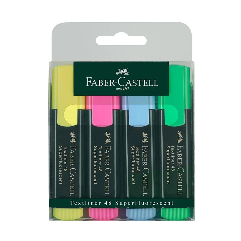 Set 4 markere evidentiator text, fluorescente, pe baza de apa - imagine 4